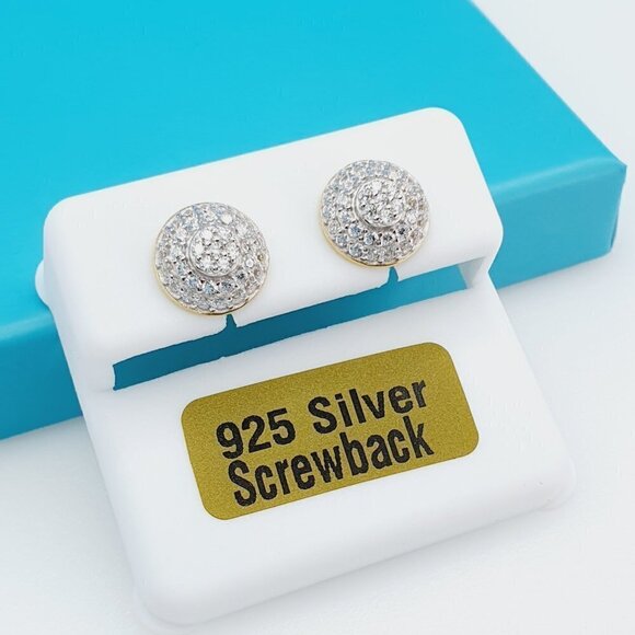 14K Gold Plated 925 Sterling Silver CZ Beautiful Earrings for Women, 1U… - Picture 4 of 11